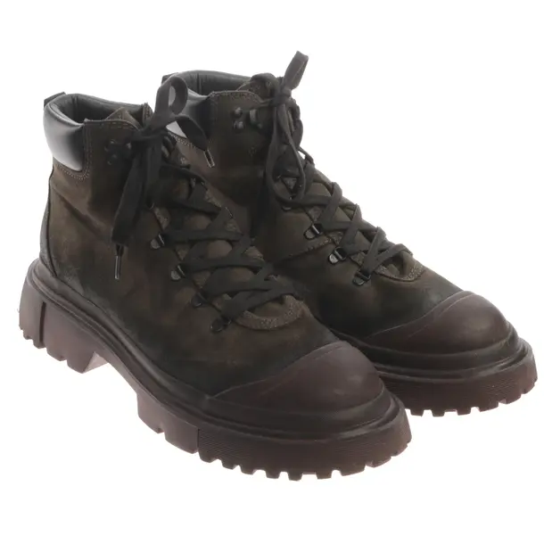 Lace Up Shoes, in Green, Hogan