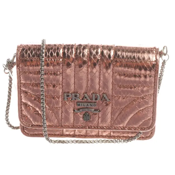 Wallet on Chain, in Hellrosa, Leder, Prada