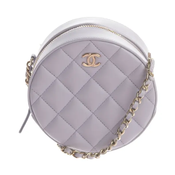 Evening Bag, in Light Blue, Leather, Chanel