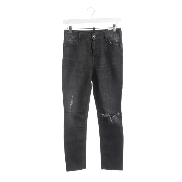 Jeans Straight Fit, in Dunkelgrau, Baumwolle, Dsquared