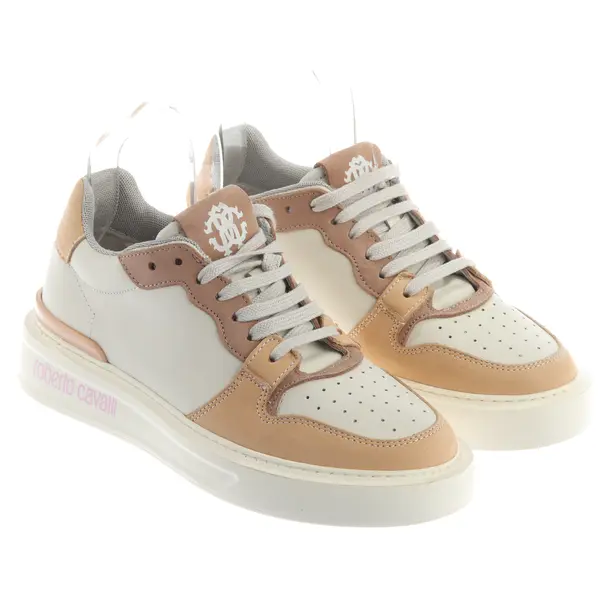 Sneaker, in Beige, Roberto Cavalli