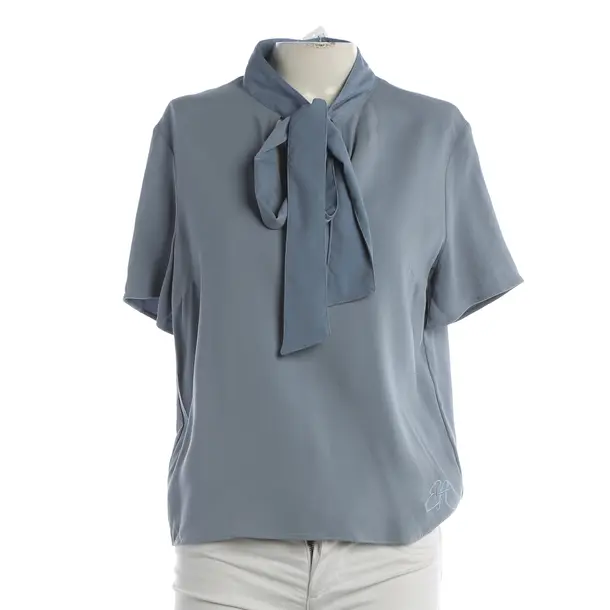 Blouse, in Light Blue, Viscose, Emporio Armani