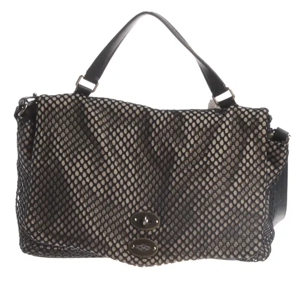 Handbag, in Navy, Cotton, Zanellato