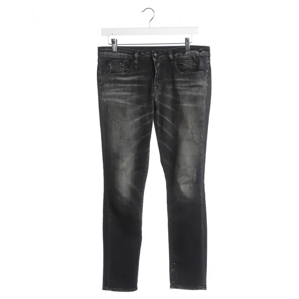 Jeans Slim Fit, in Schwarz, Baumwolle, R13