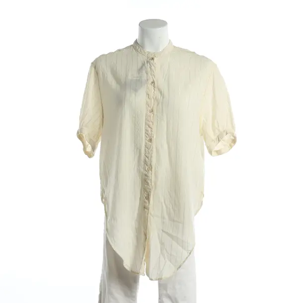 Bluse, in Beige, Wolle, Saint Laurent