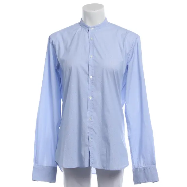 Blouse, in Light Blue, Cotton, Aglini