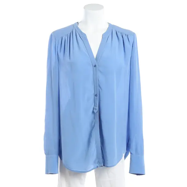 Blouse, in Blue, Cotton, Hugo Boss