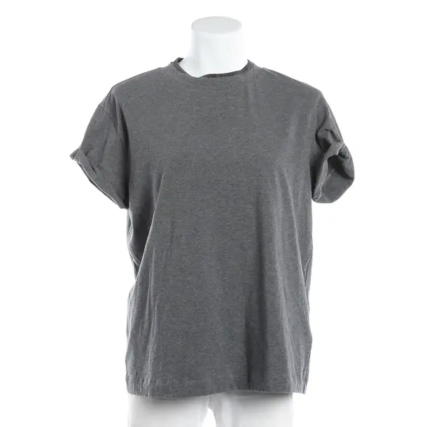 Shirt, in Grau, Baumwolle, Brunello Cucinelli