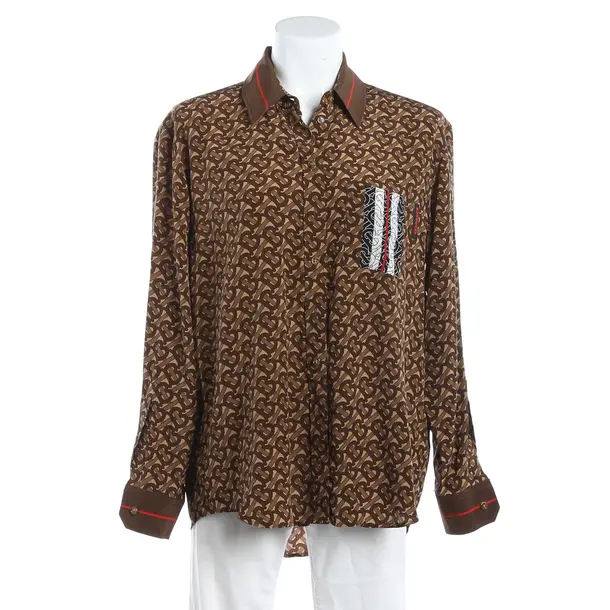 Camicetta, in Marrone, Seta, Burberry