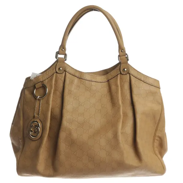 Handtasche, in Camel, Leder, Gucci