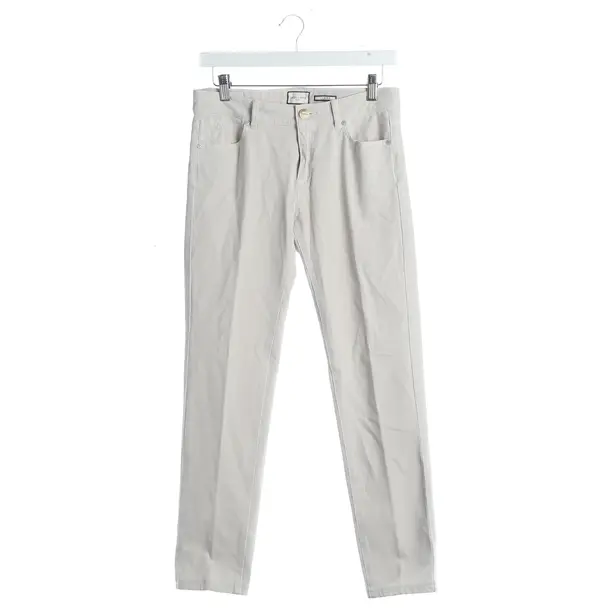 Pants, in Beige, Cotton, Seductive