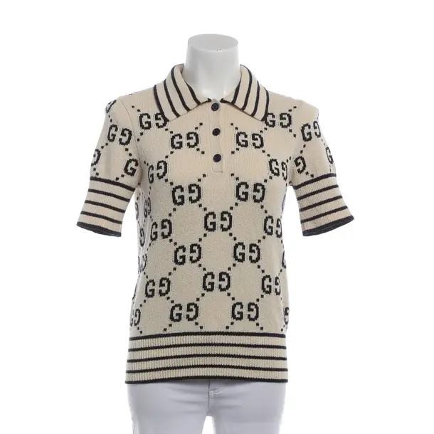 Polo Shirt, in Cream, Viscose, Gucci