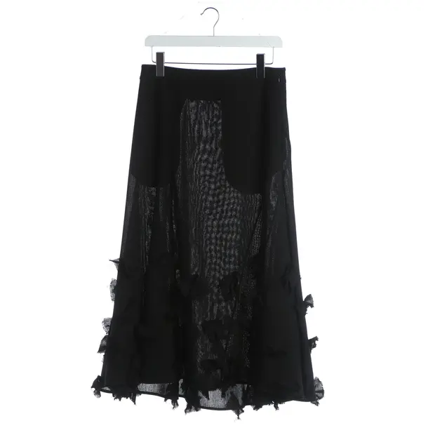 Rock, in Schwarz, Wolle, Jil Sander