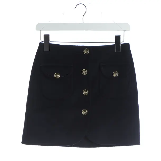 Skirt, in Navy, Wool, Sandro