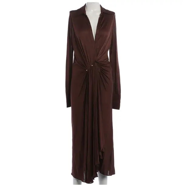 Dress, in Dark Brown, Acetate, Dodo Bar Or
