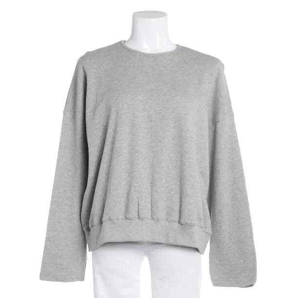 Sweatshirt, in Hellgrau, Baumwolle, Frankie Shop