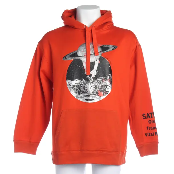 Hooded Sweatshirt in Orange, Cotton, Valentino
