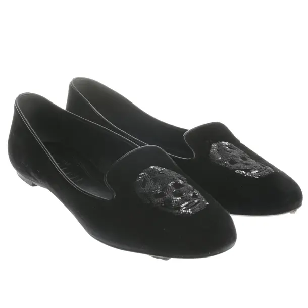 Ballet Flats in Black, , Alexander McQueen