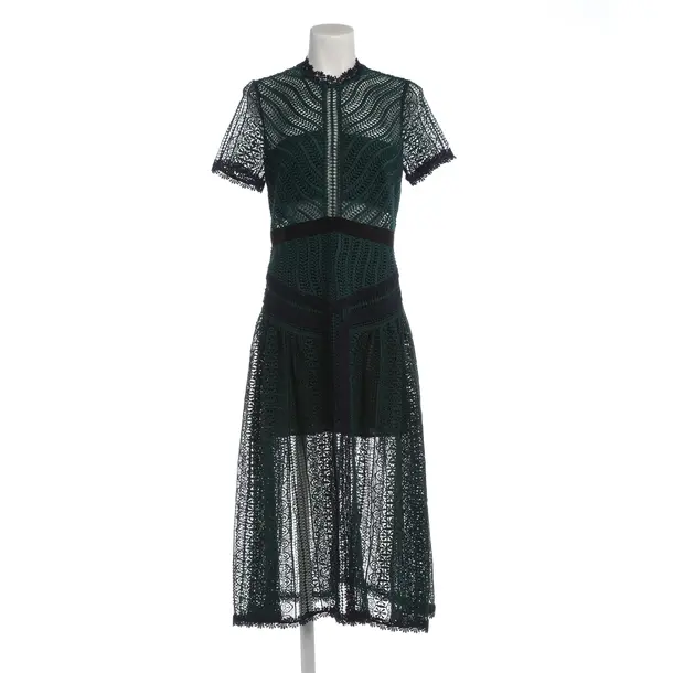 Cocktail Dress in Green, Polyester, self-portrait