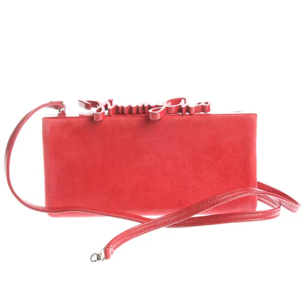 Evening Bag in Red, Leather, Jimmy Choo
