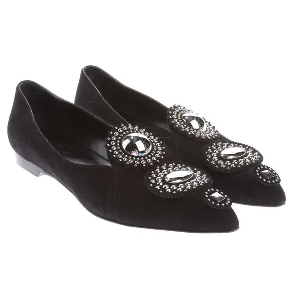Ballet Flats in Black, , Hermès