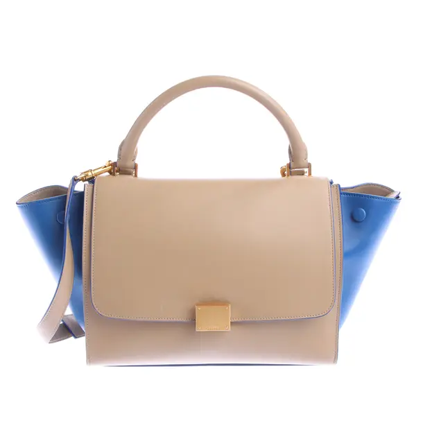 Handtasche in Weiß, Leder, Céline