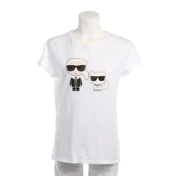 Shirt in Weiß, Baumwolle, Karl Lagerfeld