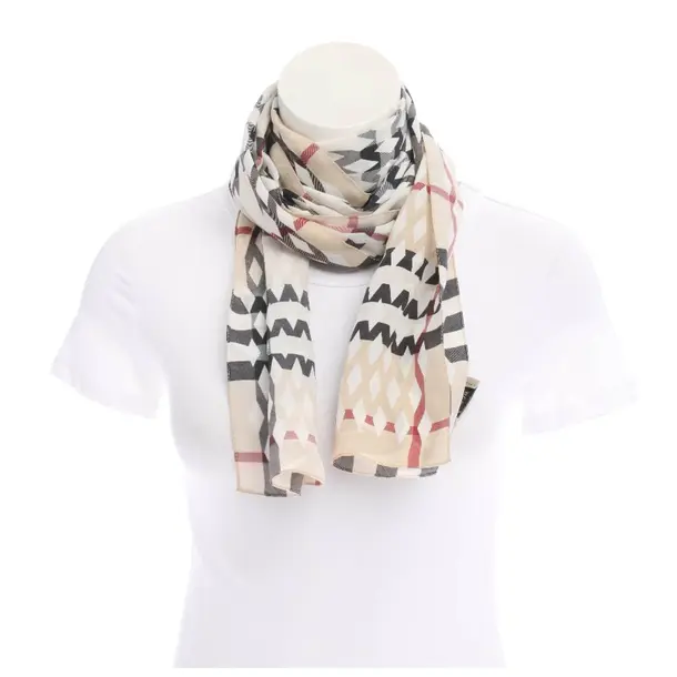 Scarf, in Multicolored, Silk, Burberry