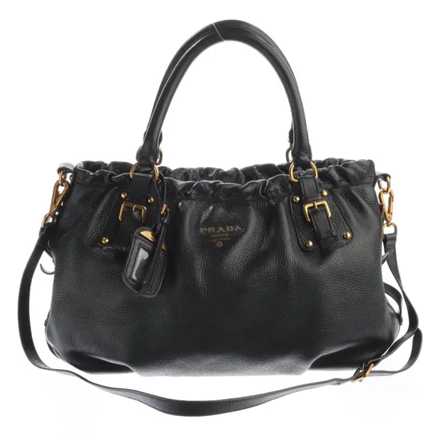 Handbag in Black, Leather, Prada