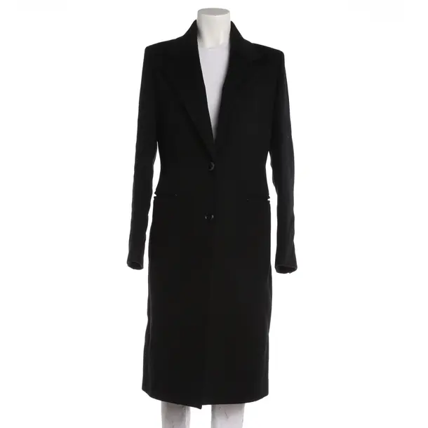 Mid-Season Coat, in Black, Wool, Joseph