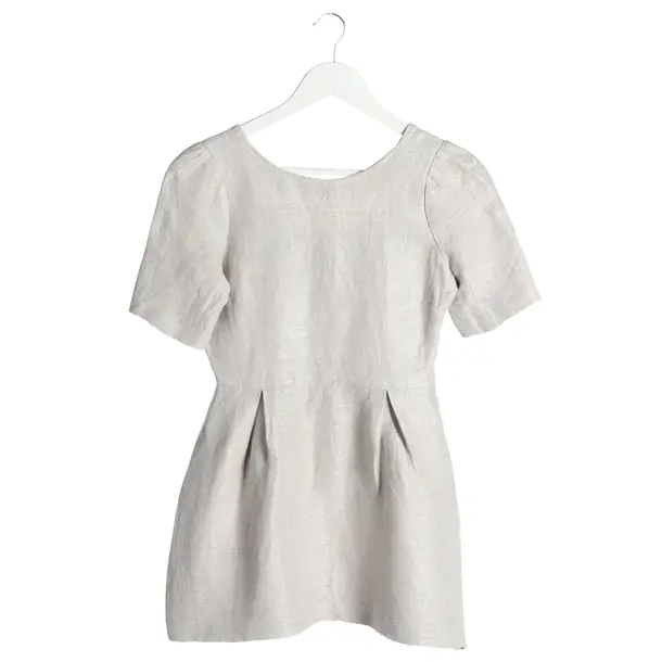 Tunic in Gray, Linen, Maison Kitsuné