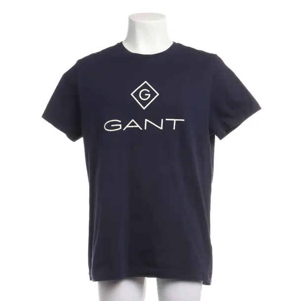T-Shirt in Blau, Baumwolle, Gant