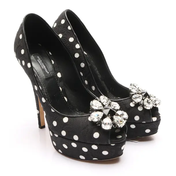 Peeptoes in Schwarz, , Dolce & Gabbana