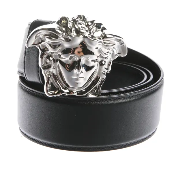 Belt in Black, Leather, Versace