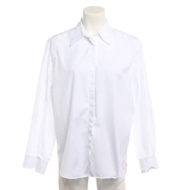 Blouse in White, Cotton, Windsor