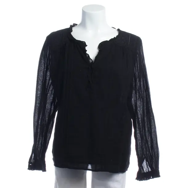 Blouse in Black, Cotton, Bloom