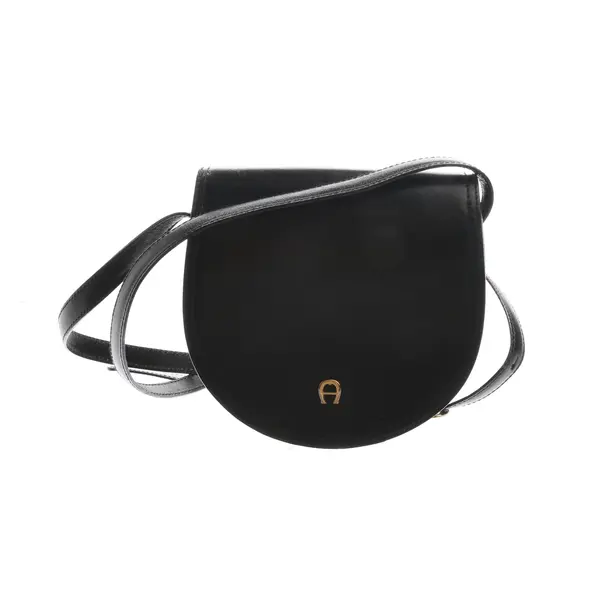 Shoulder Bag in Black, Leather, Aigner