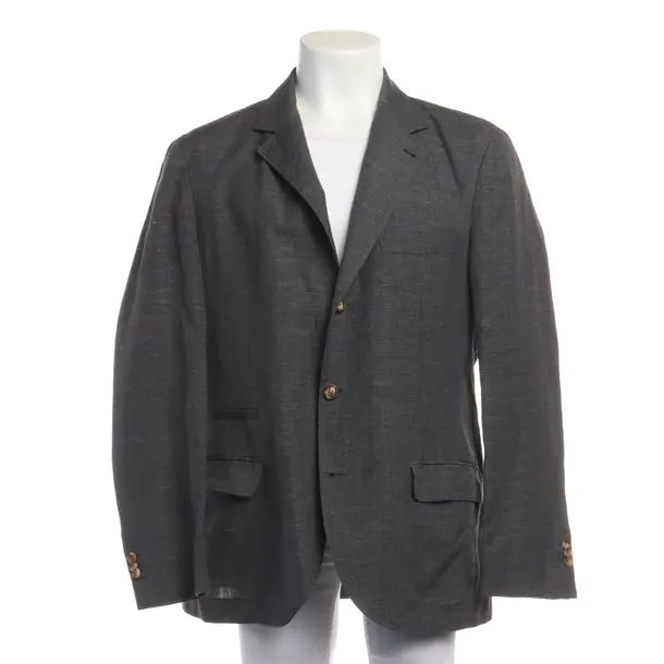 Blazer in Gray, Linen, Brunello Cucinelli