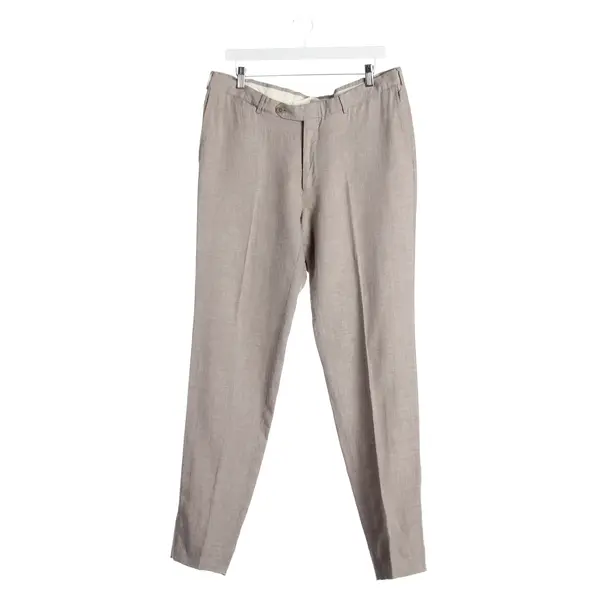 Chino in Braun, Leinen, Zegna