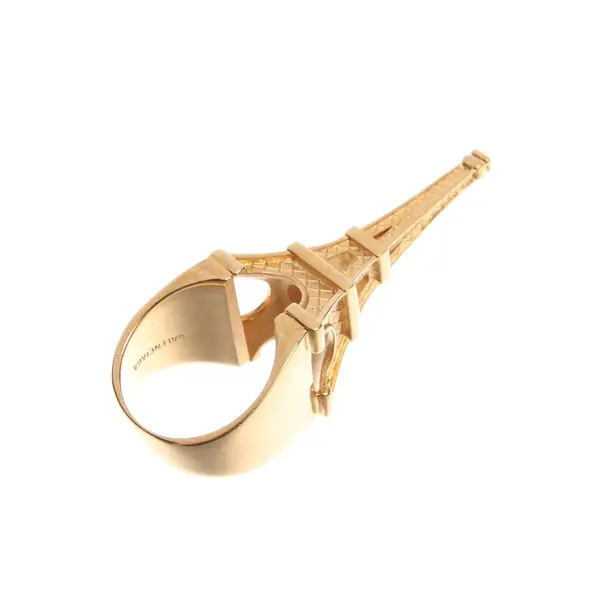 Ring in Metallic, Metall (metallisch, metallisiert), Balenciaga