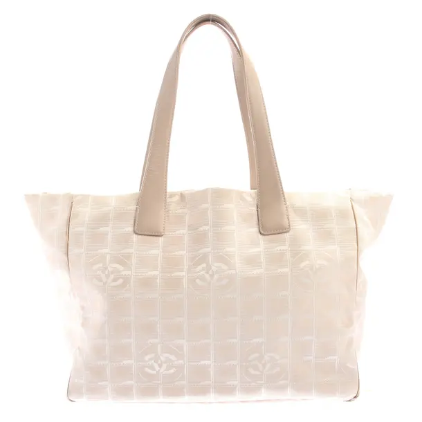 Shoulder Bag in White, Cotton, Chanel
