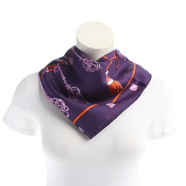 Shawl in Purple, Silk, Hermès