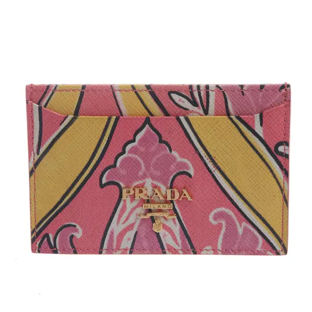 Card Holder in Multicolored, Leather, Prada