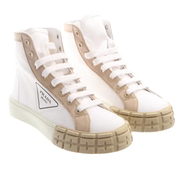 High-Top Sneaker in Weiß, , Prada
