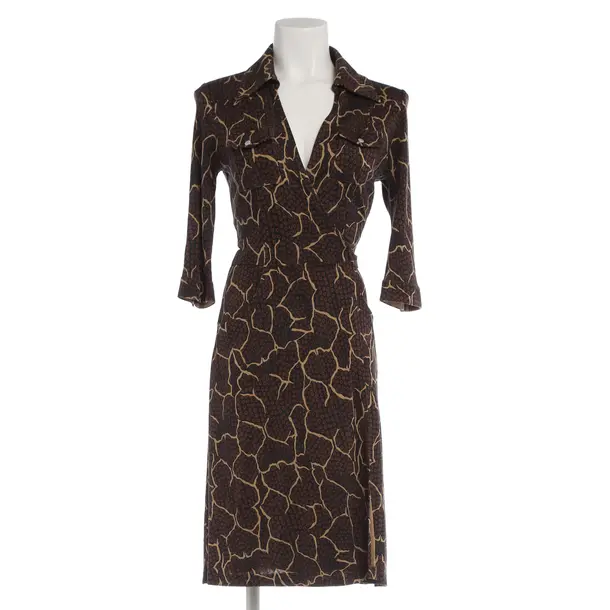 Dress in Brown, Silk, Diane von Furstenberg