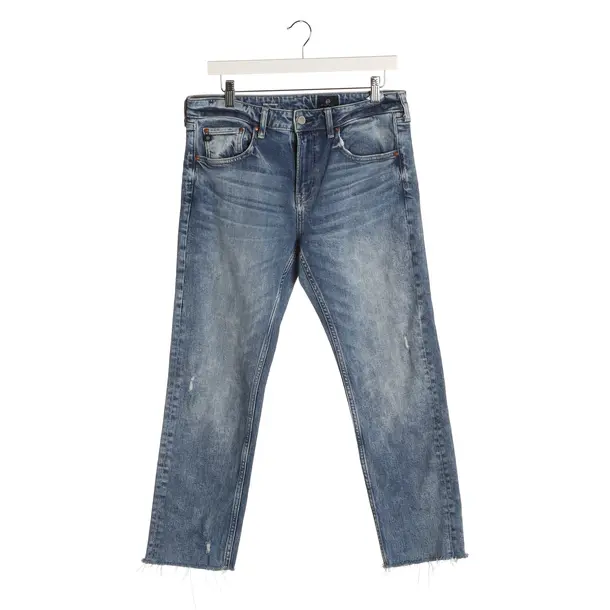 Straight Fit Jeans in Blue, Cotton, Adriano Goldschmied