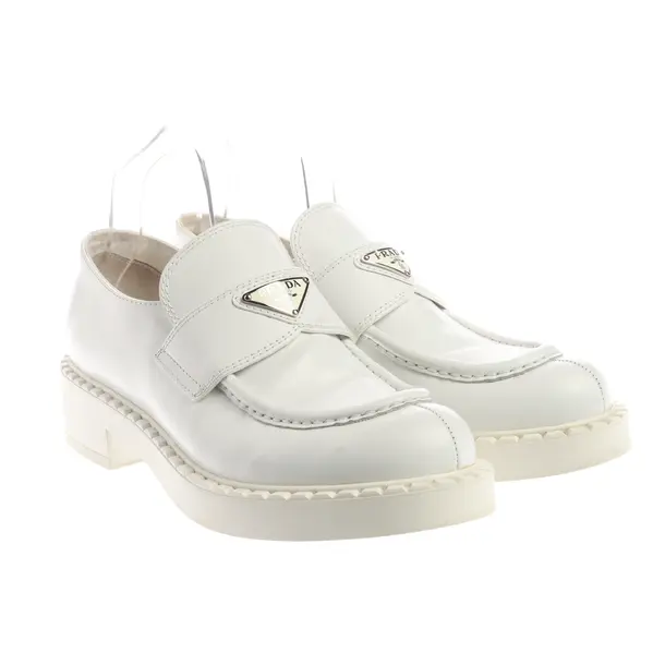 Halbschuhe, in Weiß, Prada