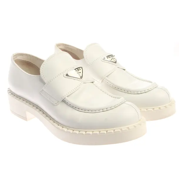 Halbschuhe in Weiß, , Prada