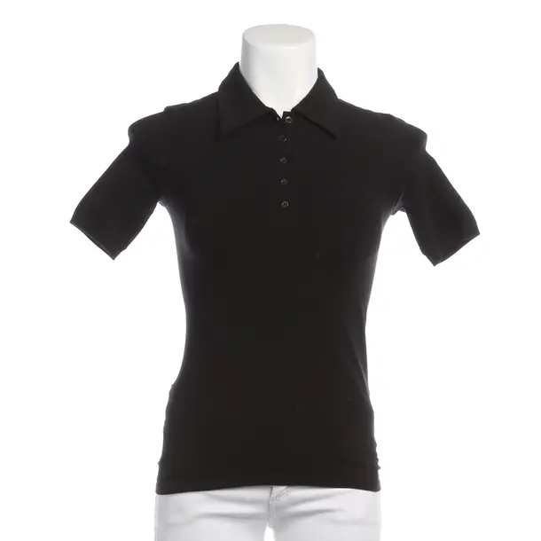 Polo Shirt in Black, Polyester, Falke