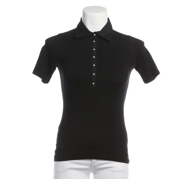 Poloshirt in Schwarz, Baumwolle, Repeat